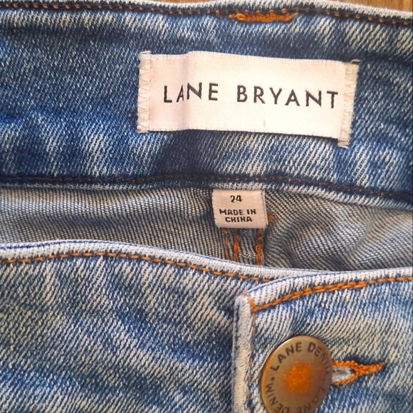 Lane Bryant Women's Blue Denim Curvy Fit High-Rise Boot Size 24 - Picture 3 of 5